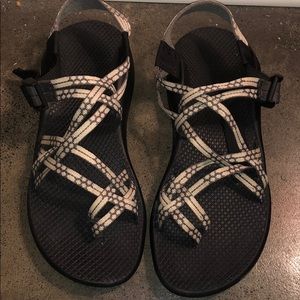 Multi strapped Chacos